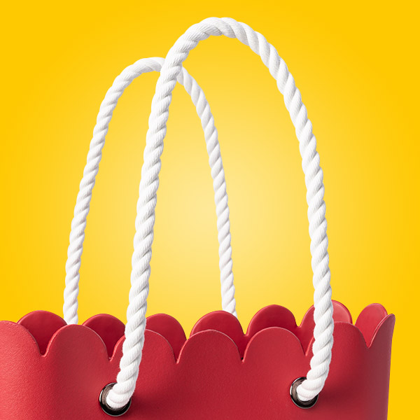O bag tulip poignées et bandoulières
