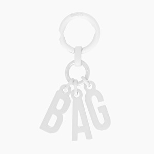 Key ring white plastic O bag - O bag