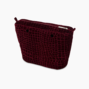 Velvet inner bag cocco print O bag mini - O bag