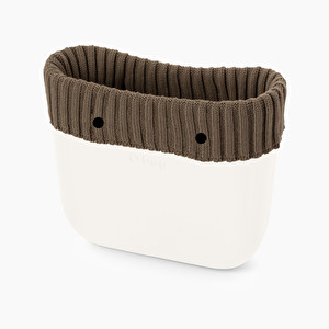 Trim large ribs wool dove grey O bag - O bag