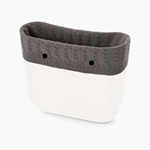 Garniture laine tresée anthracite O bag - O bag